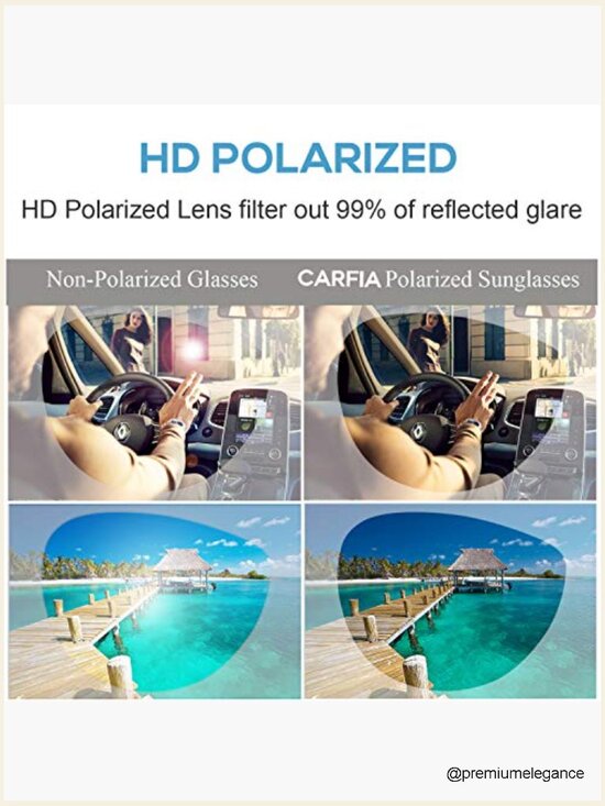 Polarized UV Protection Sunglasses for Women Metal Frame Driving main image 4